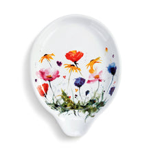 Load image into Gallery viewer, DEMDACO Wildflowers Oval Spoon Rest - 4.5x6in