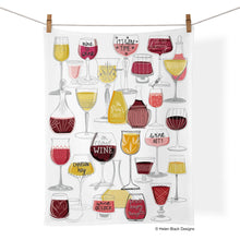 Load image into Gallery viewer, Wine Time 100% Cotton Kitchen Tea Towel