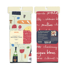 Load image into Gallery viewer, Wine & Cheese Please Microfiber Towel