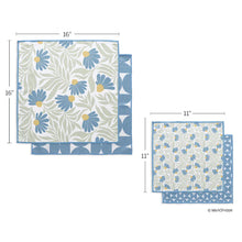 Load image into Gallery viewer, Blue Coneflower All Purpose Towel Set