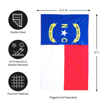 Load image into Gallery viewer, State of NC Garden Flag