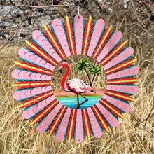 Load image into Gallery viewer, Flamingo Wind Spinner