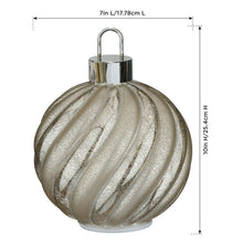 Load image into Gallery viewer, LED Ornament Decor - Swirl Silver