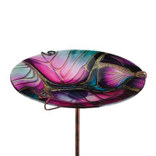 Load image into Gallery viewer, Birdbath/Feeder Stake - Swirl Purple