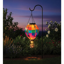 Load image into Gallery viewer, Hot Air Balloon Solar Lantern Small - Patchwork