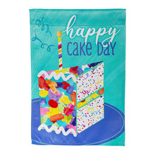 Load image into Gallery viewer, Birthday Party Reversible Suede Garden Flag