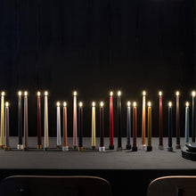 Load image into Gallery viewer, LED Slim Taper Candle, Ivory, Smooth, 2-pack