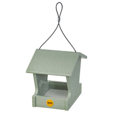 Load image into Gallery viewer, Small Hopper Feeder in Sage Green Recycled Plastic