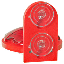 Load image into Gallery viewer, Window Mount Hummingbird Feeder in Red Recycled Plastic