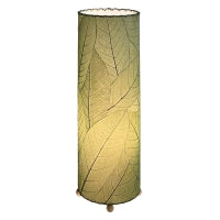 Load image into Gallery viewer, 24 Inch Cocoa Leaf Cylinder Table Lamp Green
