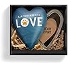 Load image into Gallery viewer, DEMDACO All Need is Love Blue Pawprint 3.5 x 3 Resin Stone Art Heart Keeper Box