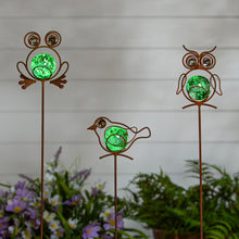 Load image into Gallery viewer, Glow in the Dark Garden Critters Garden Stake, 36"
