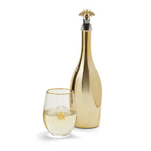 Load image into Gallery viewer, Bee Stemless Wine Glass & Wine Stopper