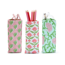 Load image into Gallery viewer, "Looking Good" Floral Block Print Weighted Eyeglass Holder