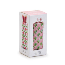 Load image into Gallery viewer, "Looking Good" Floral Block Print Weighted Eyeglass Holder