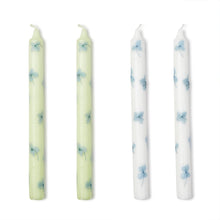 Load image into Gallery viewer, Hand Crafted Taper Candles with Hydrangea Petal Decal