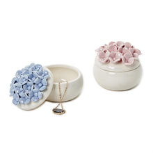Load image into Gallery viewer, Hydrangea Trinket Jewelry Box with Lid