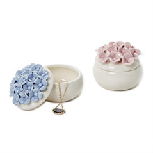 Load image into Gallery viewer, Hydrangea Trinket Jewelry Box with Lid