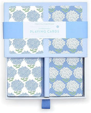 Load image into Gallery viewer, Hydrangea Double Deck Textured Playing Cards in Gift Box