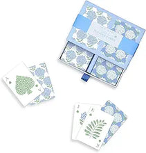 Load image into Gallery viewer, Hydrangea Double Deck Textured Playing Cards in Gift Box