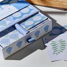 Load image into Gallery viewer, Hydrangea Double Deck Textured Playing Cards in Gift Box