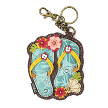 Load image into Gallery viewer, Chala Key Fob/Coin Purse - Flip Flops