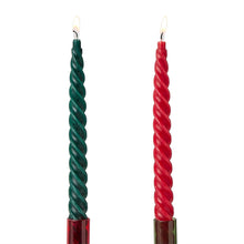 Load image into Gallery viewer, Set of 2 Twist Taper Candles in Gift Box Assorted 3 Colors