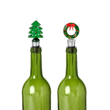 Load image into Gallery viewer, Christmas Spirits Festive Bottle Stopper