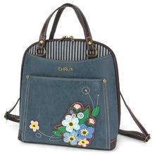 Load image into Gallery viewer, Chala Convertible Backpack Purse - Forget Me Not