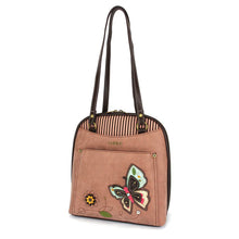 Load image into Gallery viewer, Chala Convertible Backpack Purse - Butterfly