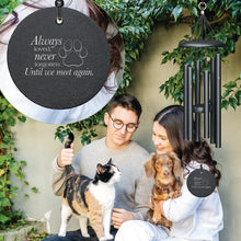Load image into Gallery viewer, Always Loved Pawprint 27" Corinthian Bells® Windchime in Black