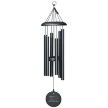 Load image into Gallery viewer, Always Loved Pawprint 27" Corinthian Bells® Windchime in Black