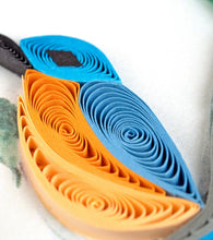 Load image into Gallery viewer, Quilled Purple Grapes & Bluebirds Greeting Card