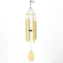 Load image into Gallery viewer, Bells of Paradise - Monochrome Green Beige Windchime 32"