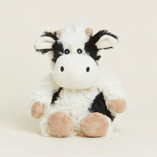 Load image into Gallery viewer, Black and White Cow Warmies Junior