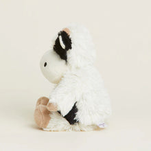 Load image into Gallery viewer, Black and White Cow Warmies Junior