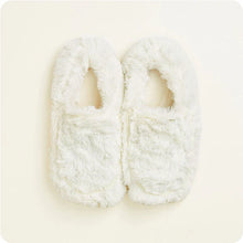 Load image into Gallery viewer, Cream Warmies Slippers