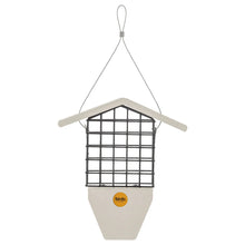 Load image into Gallery viewer, Suet Feeder with Tail Prop for Single Cake in Sea Salt Recycled Plastic