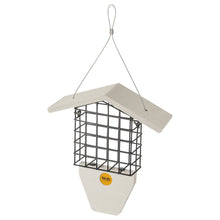 Load image into Gallery viewer, Suet Feeder with Tail Prop for Single Cake in Sea Salt Recycled Plastic