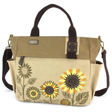 Load image into Gallery viewer, Chala Canvas Print Pocket Tote - Sunflower