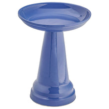 Load image into Gallery viewer, Ceramic Bird Bath Caribbean Blue