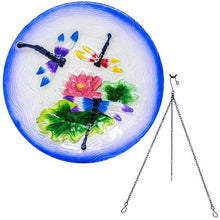 Load image into Gallery viewer, Dragonfly Trio Hanging Birdbath