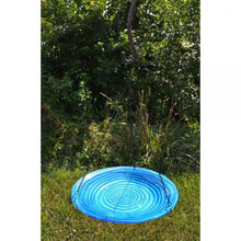 Load image into Gallery viewer, Blue Swirls Hanging Birdbath