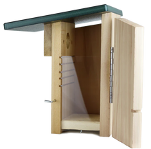 Load image into Gallery viewer, Super Bluebird Nest Box with Recycled Chocolate-Colored Roof