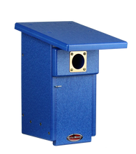 Load image into Gallery viewer, Recycled Bluebird Nest Box (Blue/Blue)