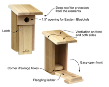 Load image into Gallery viewer, Bluebird Nest Box