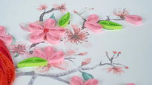 Load image into Gallery viewer, Quilled Cardinal & Cherry Blossom Greeting Card