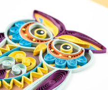 Load image into Gallery viewer, Quilled Decorative Owl Greeting Card