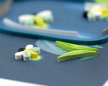 Load image into Gallery viewer, Quilled Fireflies Greeting Card