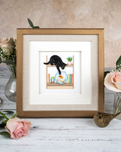 Load image into Gallery viewer, Quilled Mischievous Cat Greeting Card
